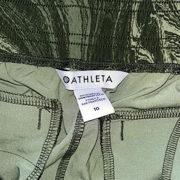 NEW WITH TAGS ATHLETA BROOKLYN JOGGER SUMI MARBLE GREEN SIZE 10 - Picture 8 of 9